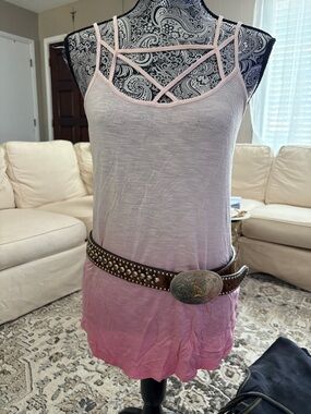 American Eagle Outfitters Pink Ombre Tee